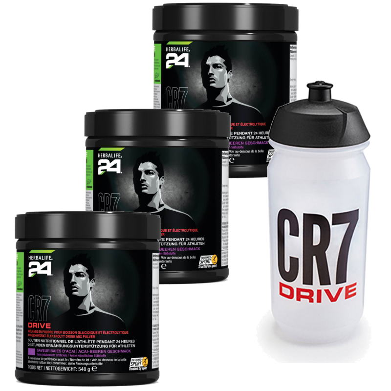 » Herbalife® Pack Promo : 3 x CR7 + Gourde | Au meilleur prix sur Herba-Elite.com