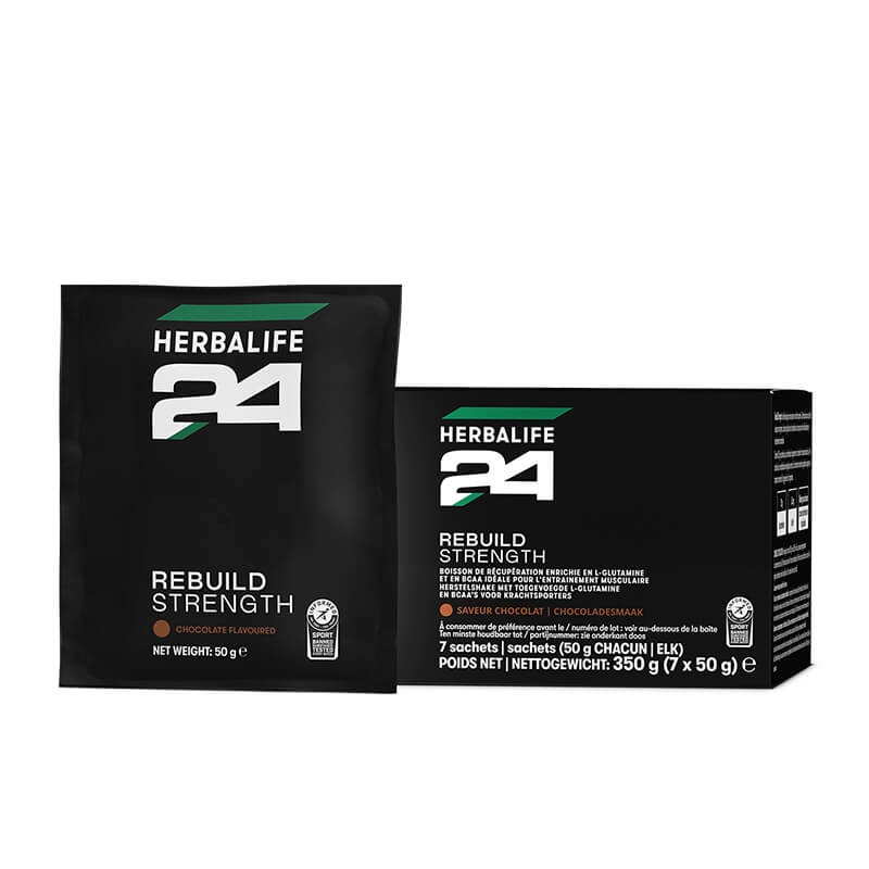 » Herbalife24 Rebuild Strength - Boisson de récupération riche en protéines Chocolat - en sachets 30g x 7 - 350g | Au meilleur p