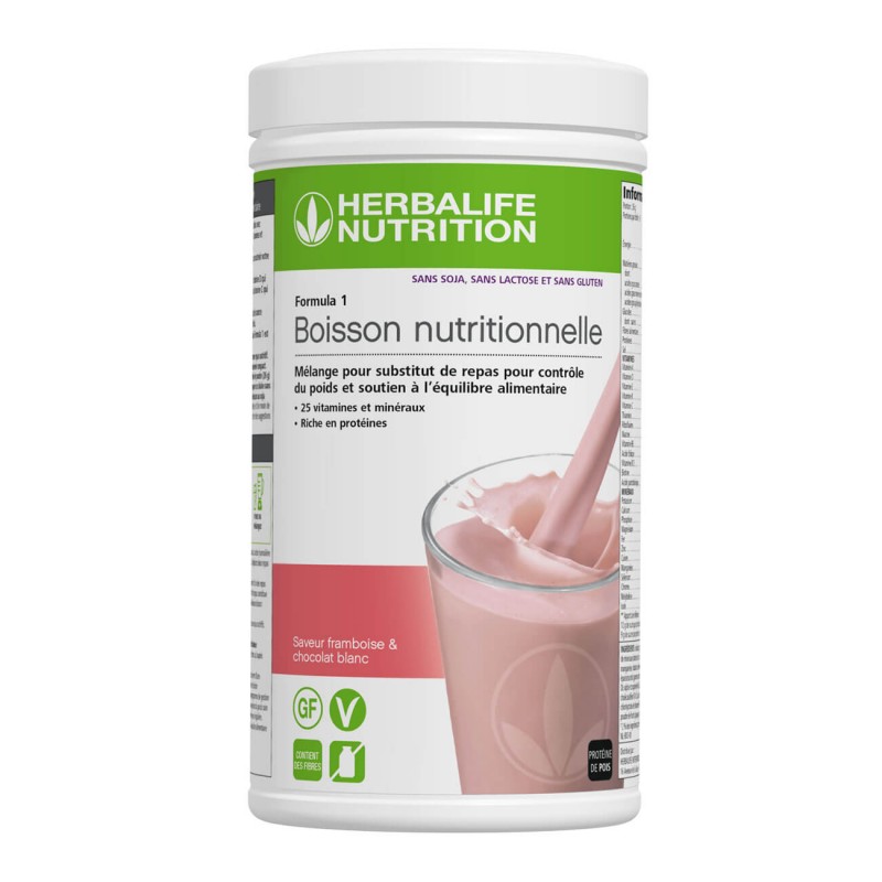 Formula 1 - soy free, lactose free and gluten free - Raspberry and white chocolate - 550g